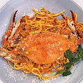 料理メニュー写真 渡り蟹のトマトクリームパスタ