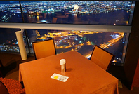 景色の良い展望レストラン