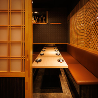 10/20/30名様用など宴会個室多数完備しております！