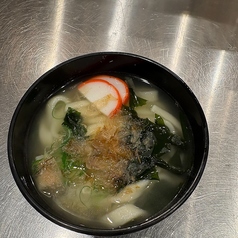 コーチン出汁のきしめん