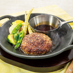 黒毛和牛ハンバーグと春野菜～ジンジャーソース～