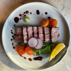 牛たたきのバルサミコ仕立て