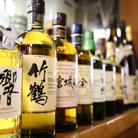 料理の旨みを引き立てる自社搾りかぼすやウイスキー♪