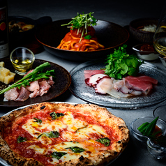 魚イタリアン ピザとパスタのコース写真