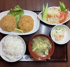 メンチカツ定食