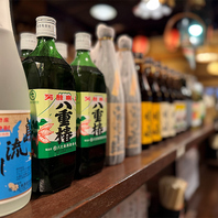 現地の酒造が丁寧に造った、八丈島ならではの島酒を提供