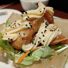 えびマヨネーズ/田園風味玉子焼き/エリンギと豚肉、エビの炒め物