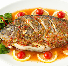 煮魚のレモン風味
