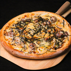 すだち鶏手作りハムの照り焼きマヨピッツァ