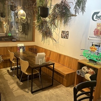 足元もあたためながらゆったりとした時間を提供します◎