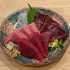 本マグロ三種盛り合わせ