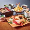 料理メニュー写真&nbsp;寿司天ざるそば和膳