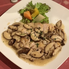 鶏もも肉のソテー きのこソース