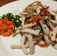 エビサラダ/エリンギと冬虫夏草の和え物