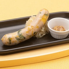 ほうれん草とチェダーチーズのソーセージ