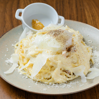 ディナーで使用するパスタは、全てが店内で手打ち！