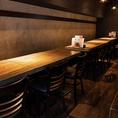 おしゃれでも落ち着いた雰囲気もある、こだわりのテーブル席