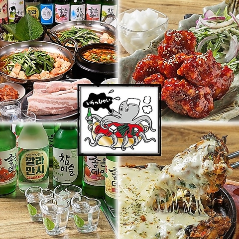 サムギョプサルやナッコプセなど韓国料理全般から居酒屋メニューまで幅広くご用意！