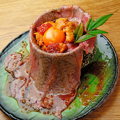 【SNSで話題】A5和牛火山&雲丹&いくらのトッピング