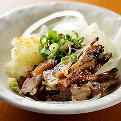燻製ひね鶏のポン酢かけ