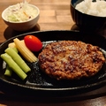 料理メニュー写真&nbsp;牛タンハンバーグライスセット