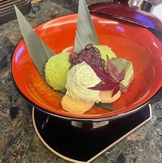 抹茶のお椀パフェ
