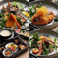 *前菜5品付きお膳。