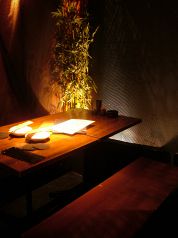 竹のある雰囲気◎のお席です!