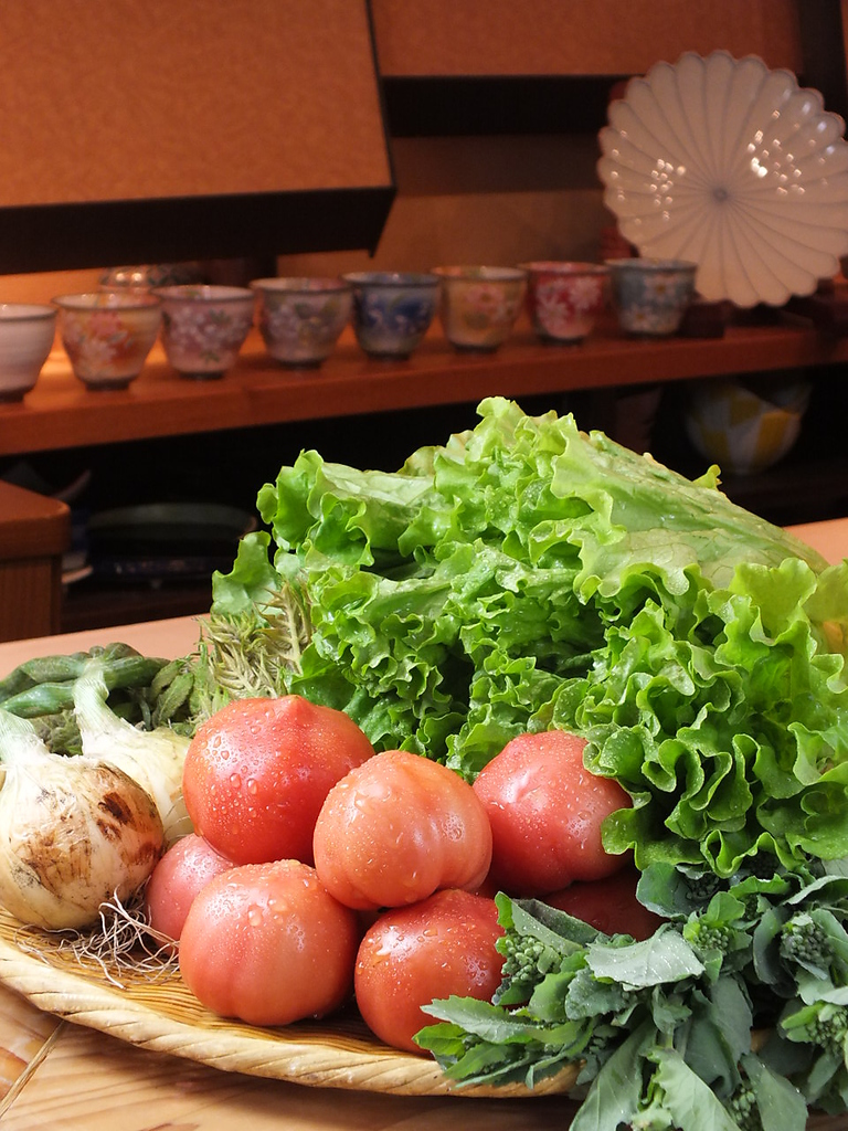 季節ごとのお野菜を和の職人が仕立てます。時期を問わず、本当に美味しい料理に出会えるお店☆