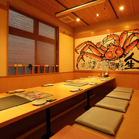 少人数からOK♪個室充実