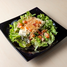 豆腐の胡麻サラダ