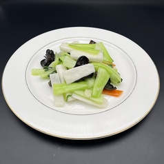 長芋と青梗菜の香り炒め