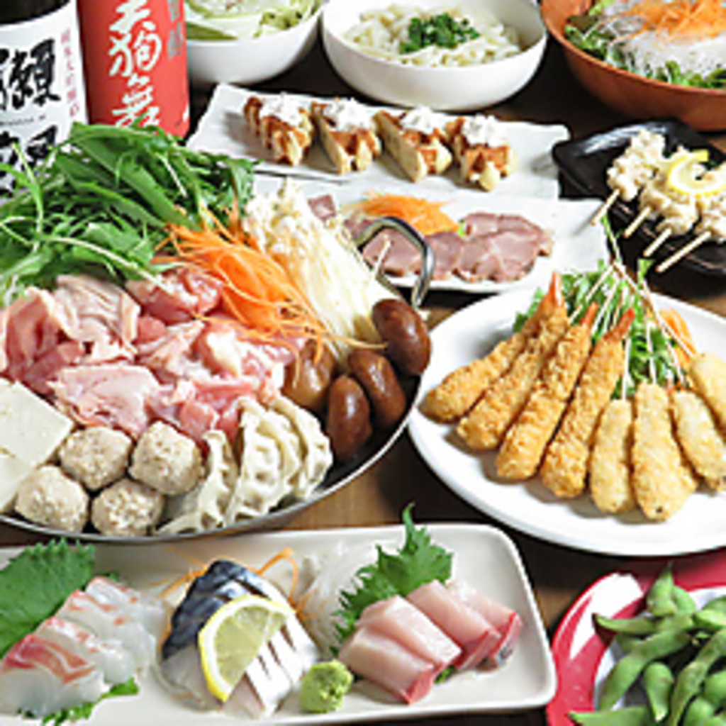 会社宴会、女子会などにピッタリな定番コースもご用意！2時間飲み放題付きで3850円(税込)