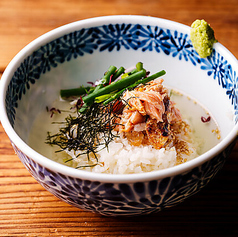 焼き鮭のだし茶漬け