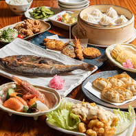 新鮮な魚介と揚げたて串カツの饗宴！