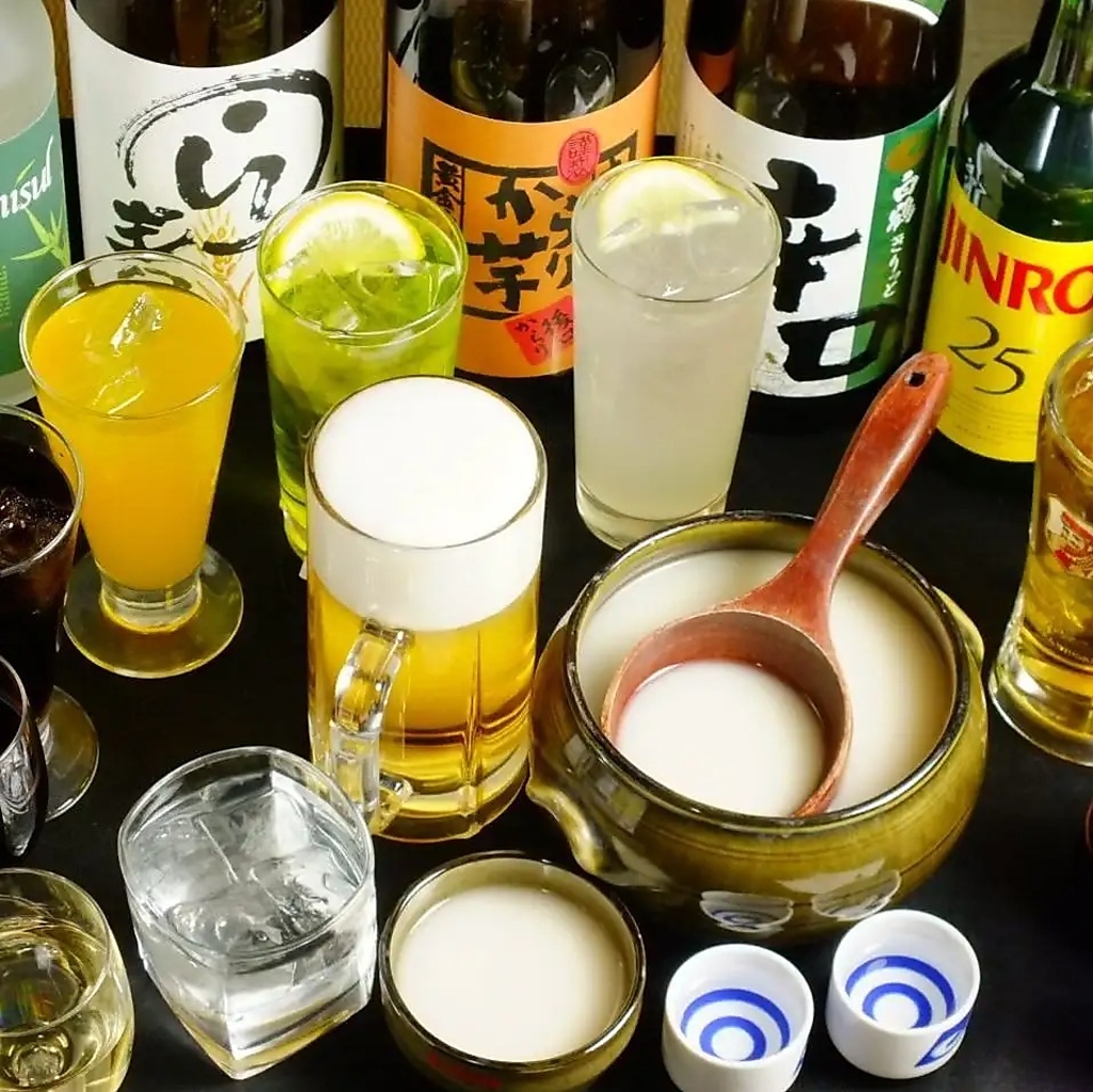 メニュー豊富な飲み放題付コースは各種宴会に最適