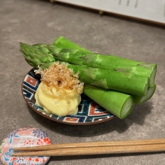北海道産　春アスパラガス　塩茹で