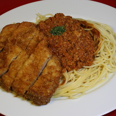 【パスタ】自家製カツミートパスタ