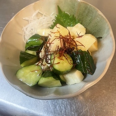 長芋きゅうりの塩昆布和え