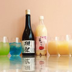 日本酒やマッコリのカクテルをお楽しみください♪