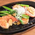 料理メニュー写真&nbsp;<海鮮>エビとアスパラガーリック焼き