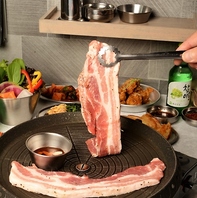 迷ったらコレ！3種のサムギョプサルセット◎