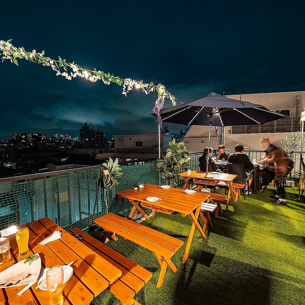 【三軒茶屋駅徒歩1分】肉×イタリアン！ルーフトップビアガーデン◎