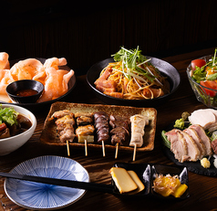 炭火やきとり鶏彩のコース写真