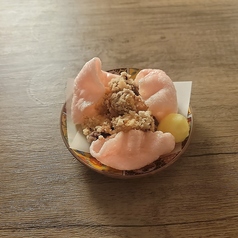 生ダコから仕込んでいる生ダコの唐揚げ