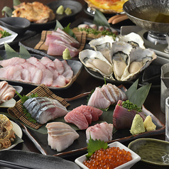 産直海鮮と全国唯一揚げ立て栃尾揚げ あげ屋のコース写真