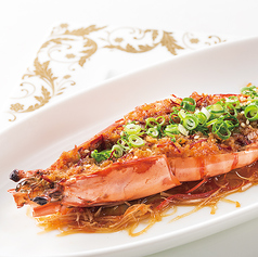 特大海老の広東ガーリック風味