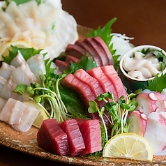 親方おまかせ三点盛り/粋なお刺身五点盛り