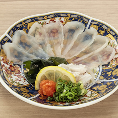 四大名物【1】国産活〆虎ふぐのてっさ