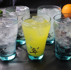 翠ジンオレンジ/翠ジン柚子ソーダ